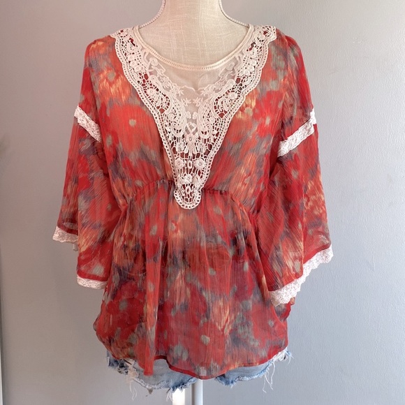 0️⃣5️⃣Free people boho top - Picture 1 of 6